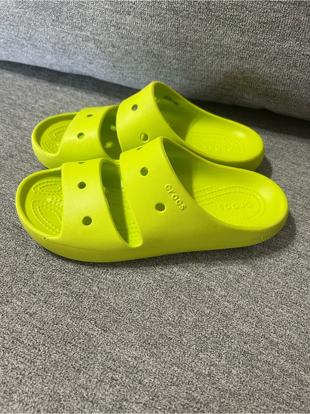 Crocs Classic Strap Sandals Lime Zest Womens 8 Mens 6